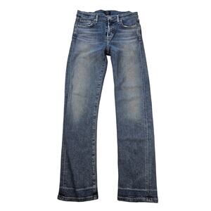 Harlow Ankle High Rise Slim Capeside sz 26 crop blue COH stretch preppy casaul